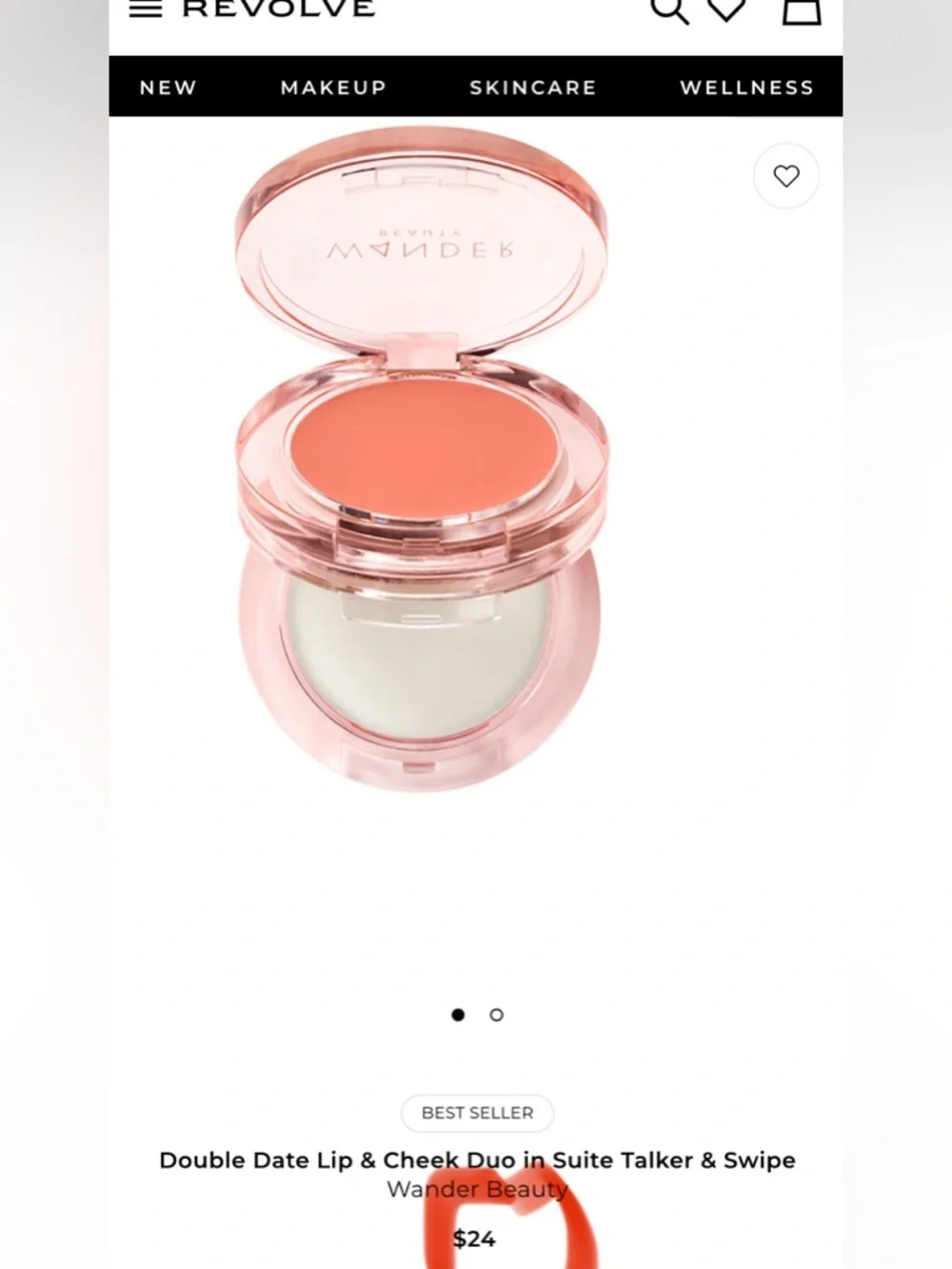 WANDER BEAUTY NWT Double Date Lip & Cheek Duo in Suite Talker & Swipe